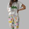 Golden Girls Shady Pines Casual Pajama Set 2