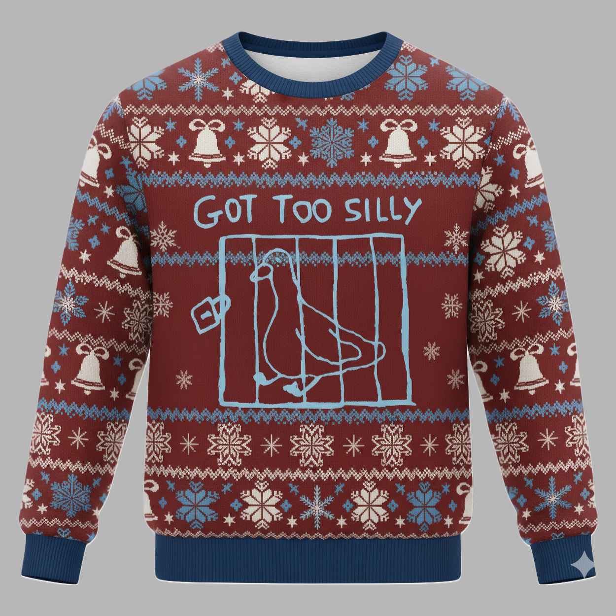 Got Too Silly Meme Christmas Ugly Sweater 2