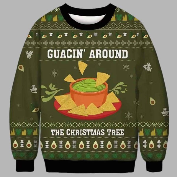 Guacln Around The Christmas Tree Ugly Christmas Sweater 2
