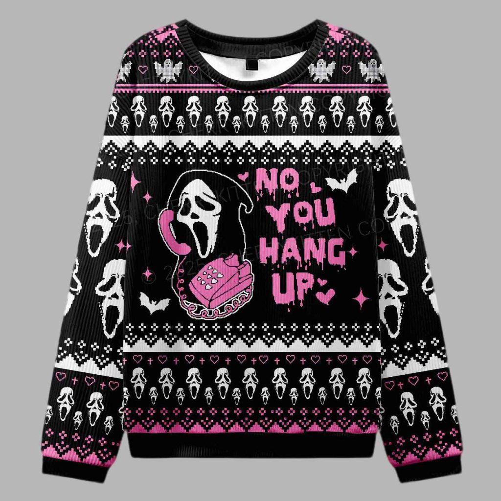 Halloween No You Hang Up Ugly Christmas Sweater 3