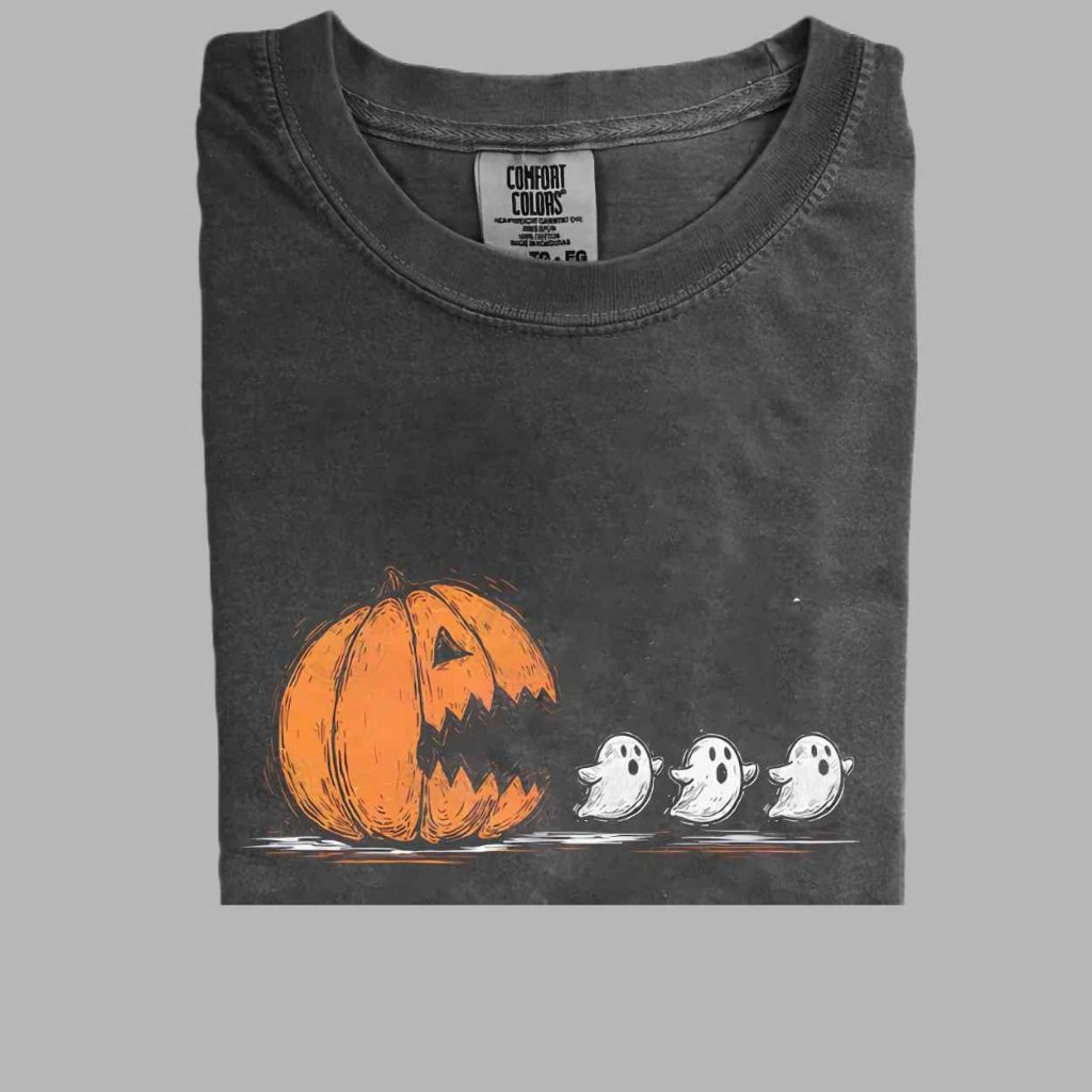 Halloween Pumpkin Chasing Ghost Shirt 3 Halloween Pumpkin Chasing Ghost Shirt 3