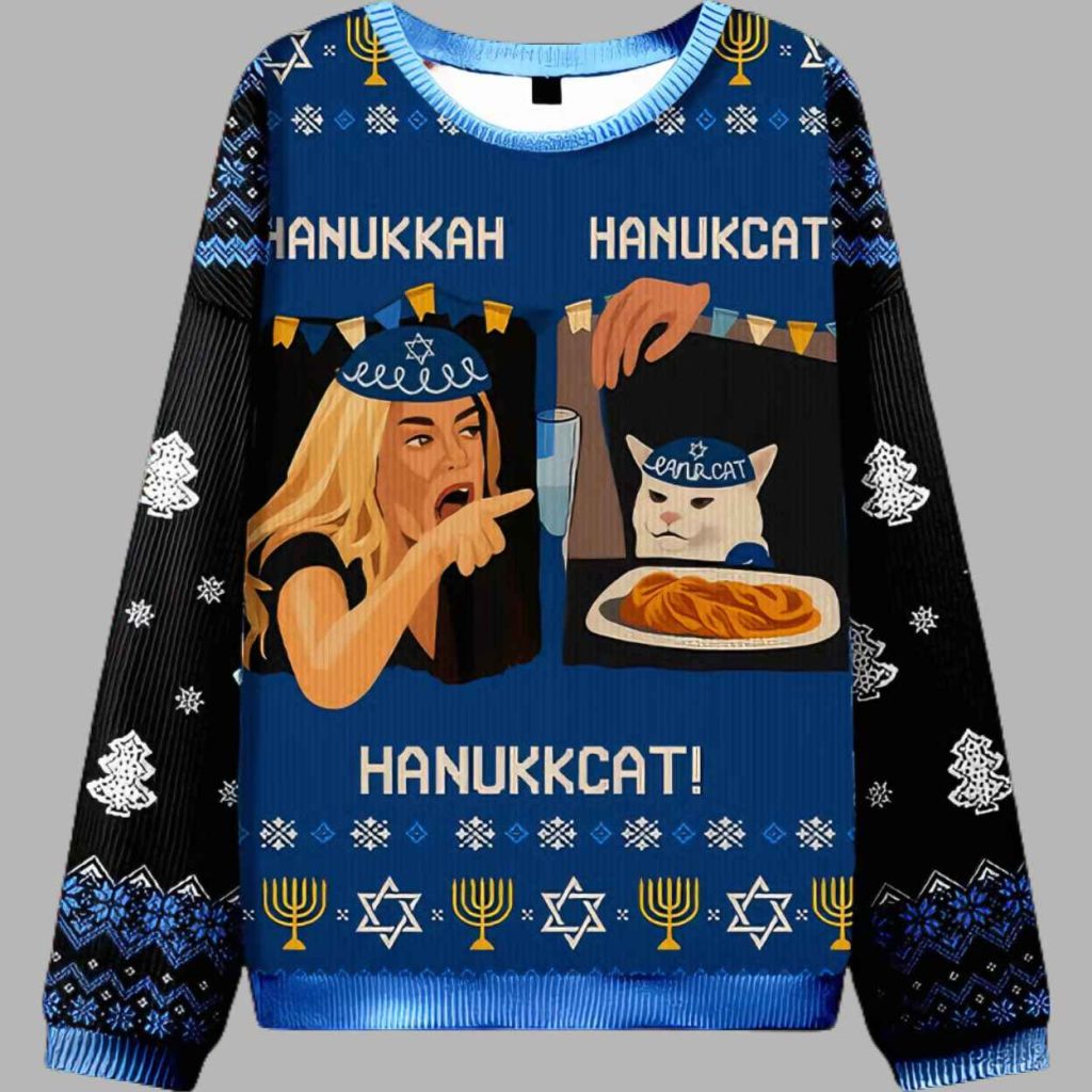 Hanukkcats Ugly Christmas Sweater 2 Hanukkcats Ugly Christmas Sweater 2