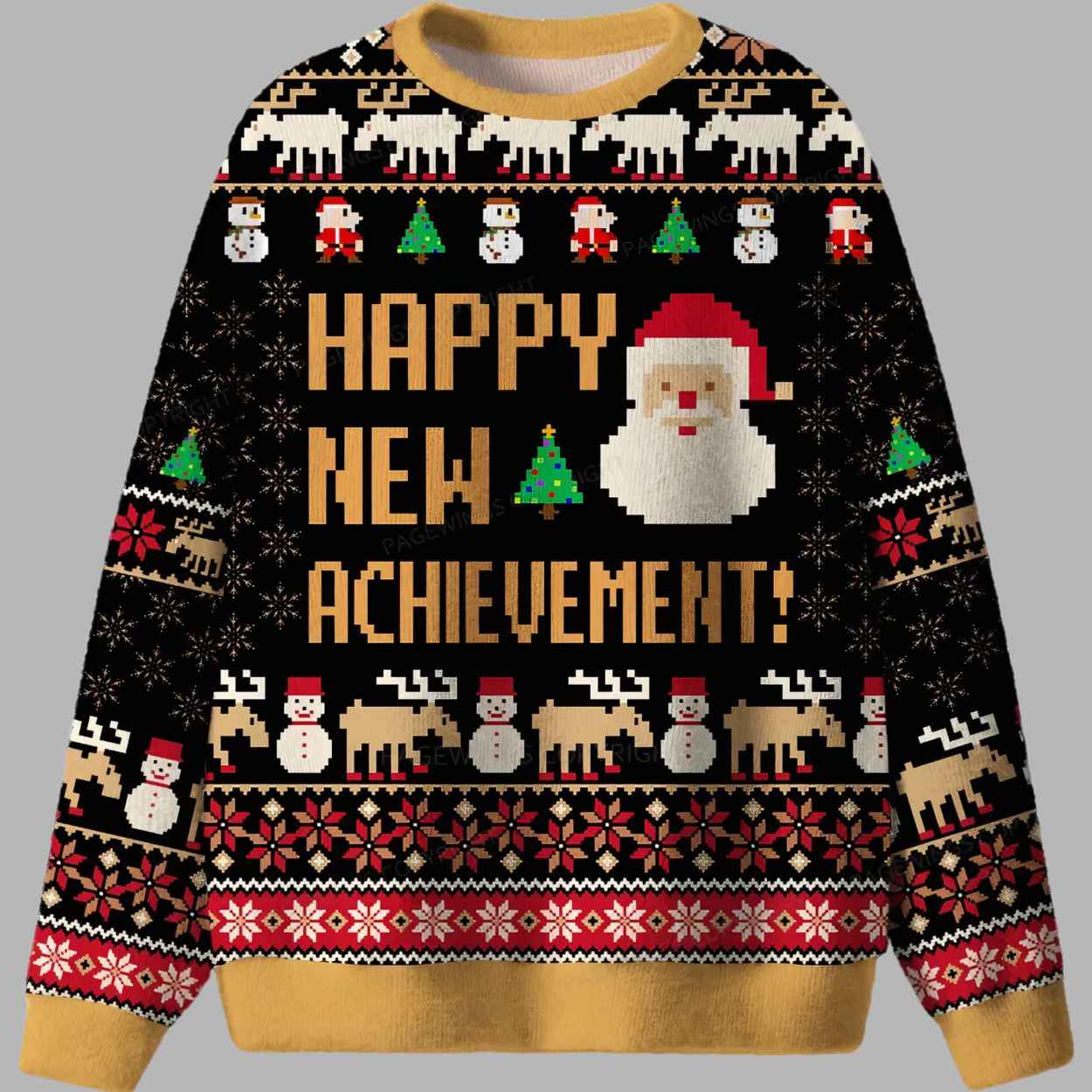 Happy New Achievement Ugly Christmas Sweater 1 Happy New Achievement Ugly Christmas Sweater 2