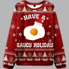 Have A Saucy Holiday Ugly Christmas Sweater 5 Have A Saucy Holiday Ugly Christmas Sweater 1
