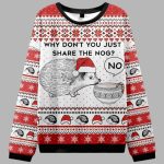 Hedgehog Rejection Ugly Christmas Sweater