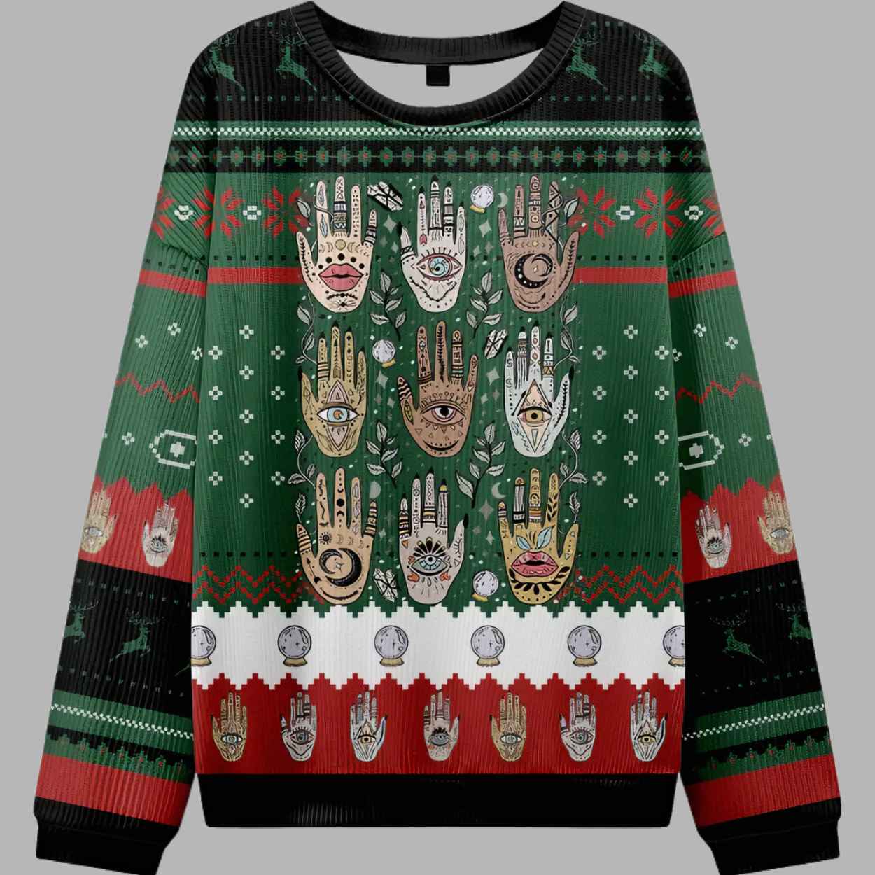 Helping Hands Ugly Christmas Sweater 2 Helping Hands Ugly Christmas Sweater 3