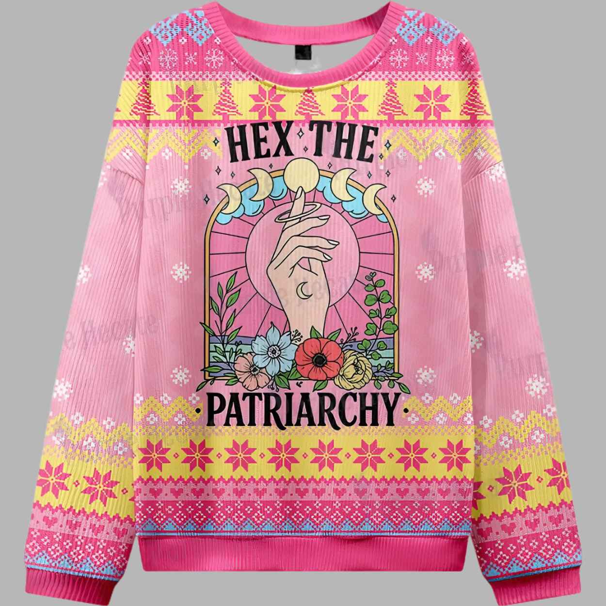 Hex The Patriarchy Ugly Christmas Sweater 1 Hex The Patriarchy Ugly Christmas Sweater 1