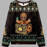 Horror Gingerbread Man Ugly Christmas Sweater