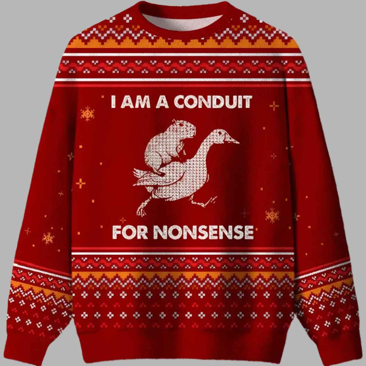 I Am A Conduit For NonSense Ugly Christmas Sweater 2 I Am A Conduit For NonSense Ugly Christmas Sweater 2