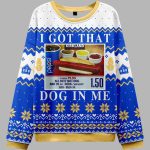 I Got That Hot Dog In Me Ugly Christmas Sweater