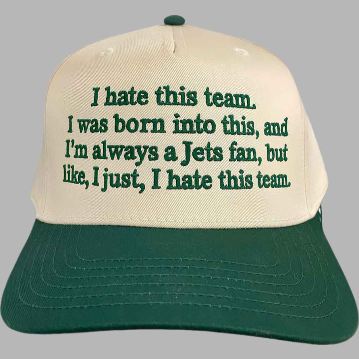 I Hate This Team I Was Born Into This And I'm Always A Jets Fan Hat 2 I Hate This Team I Was Born Into This And Im Always A Jets Fan Hat 3