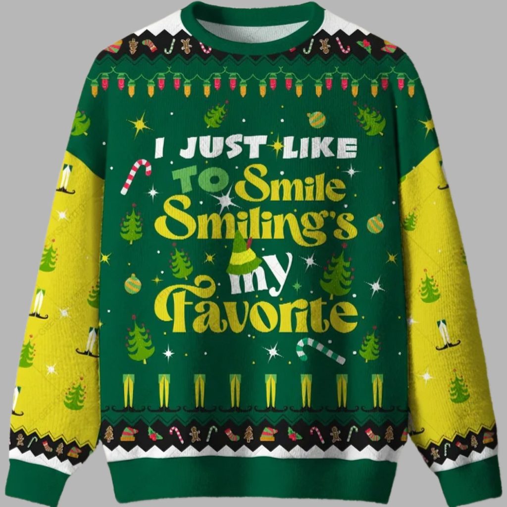 I Just Like To Smile Ugly Christmas Sweater 3 I Just Like To Smile Ugly Christmas Sweater 3