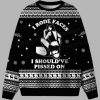 I Rode Faces Ugly Christmas Sweater 2