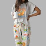 Italian Vacation Casual Pajama Set