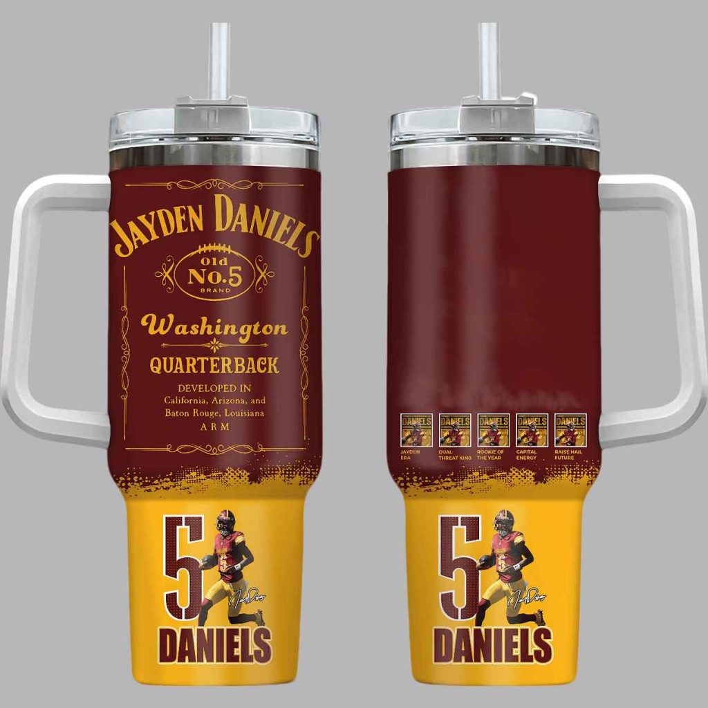 Jayden Daniels 5 Washington Football Tumbler 3 Jayden Daniels 5 Washington Football Tumbler 3