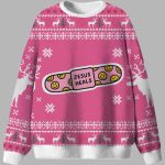 Jesus Heals Pink Christian Ugly Christmas Sweater