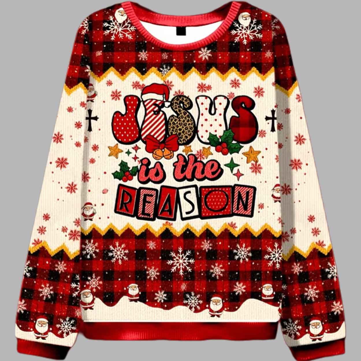 Jesus Is The Reason Ugly Christmas Sweater 1 Jesus Is The Reason Ugly Christmas Sweater 1