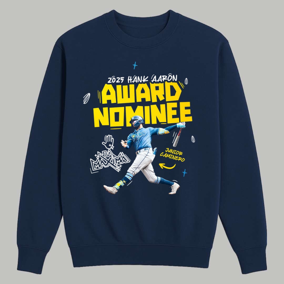 Junior Caminero Hank Aaron Award Nominee Shirt 3 Junior Caminero Hank Aaron Award Nominee Shirt 3
