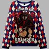 Krampus Grabs Children Christmas Ugly Sweater 3