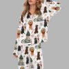 Labrador Retriever Christmas Long Sleeve Satin Pajama Set 6 Labrador Retriever Christmas Long Sleeve Satin Pajama Set 2