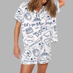 Let’s Go Blue Jays Toronto Baseball Pajama Set