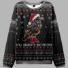 Lights Santa Raven Still Naughty But Festive Ugly Christmas Sweater 5 Lights Santa Raven Still Naughty But Festive Ugly Christmas Sweater 2