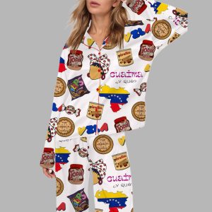 Very Venezuela Silky Satin Pajama Set 5