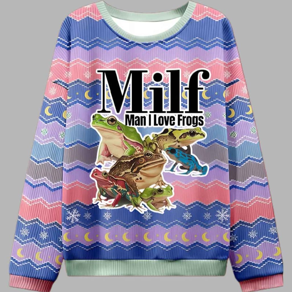 Man I Love Frogs Ugly Christmas Sweater 2 Man I Love Frogs Ugly Christmas Sweater 2