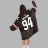 Mason Graham 94 Cleveland Football Unisex Blanket Hoodie 4