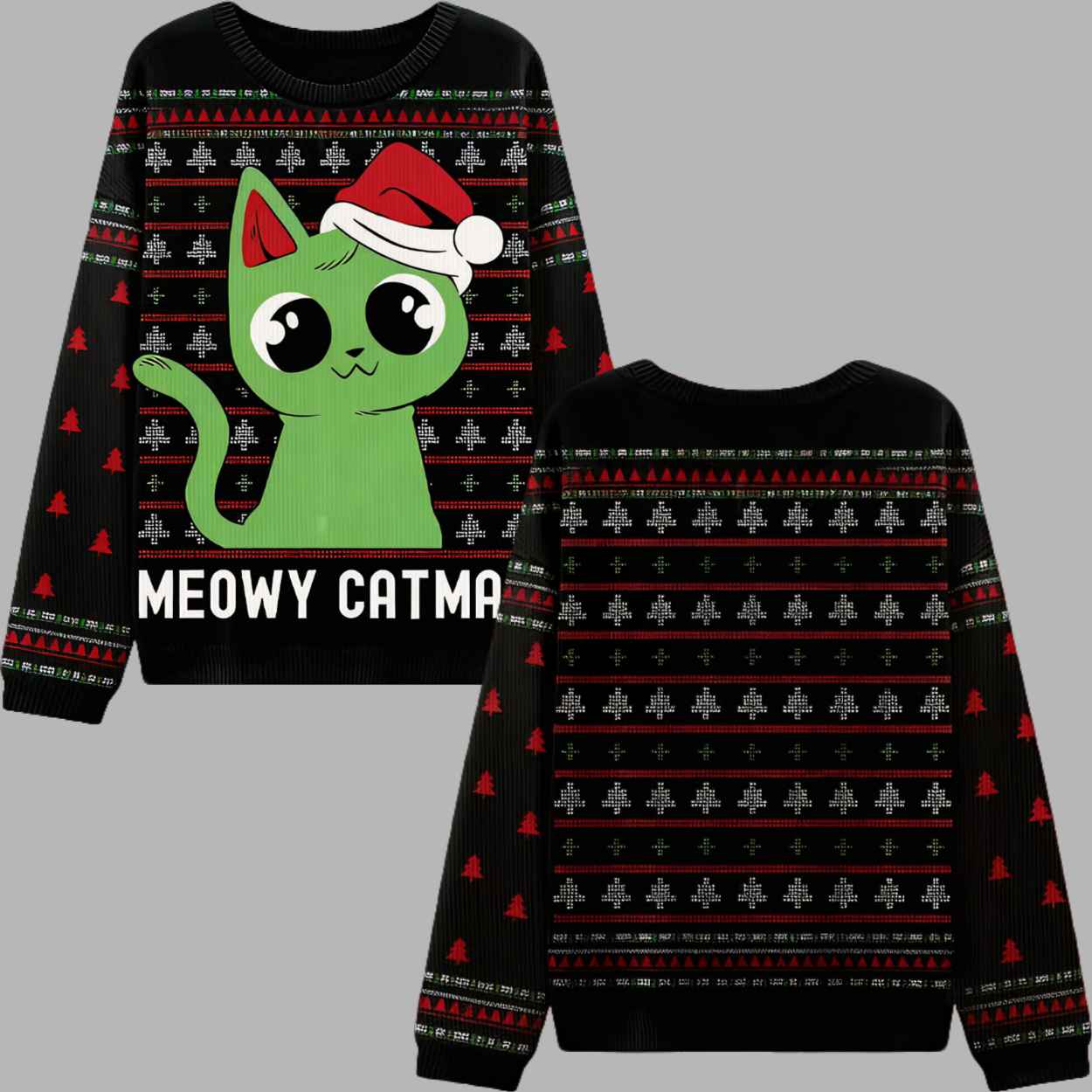 Meowy catmas Ugly Christmas Sweater 2 Meowy catmas Ugly Christmas Sweater 3
