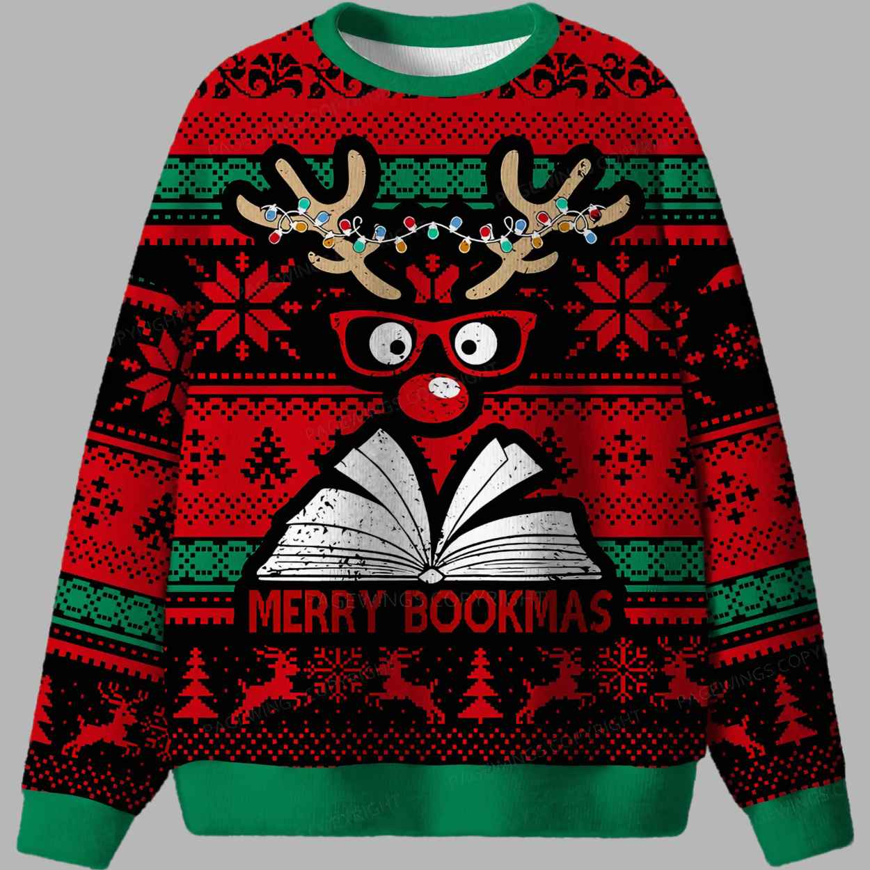 Merry Bookmas Ugly Christmas Sweater 2 Merry Bookmas Ugly Christmas Sweater 2