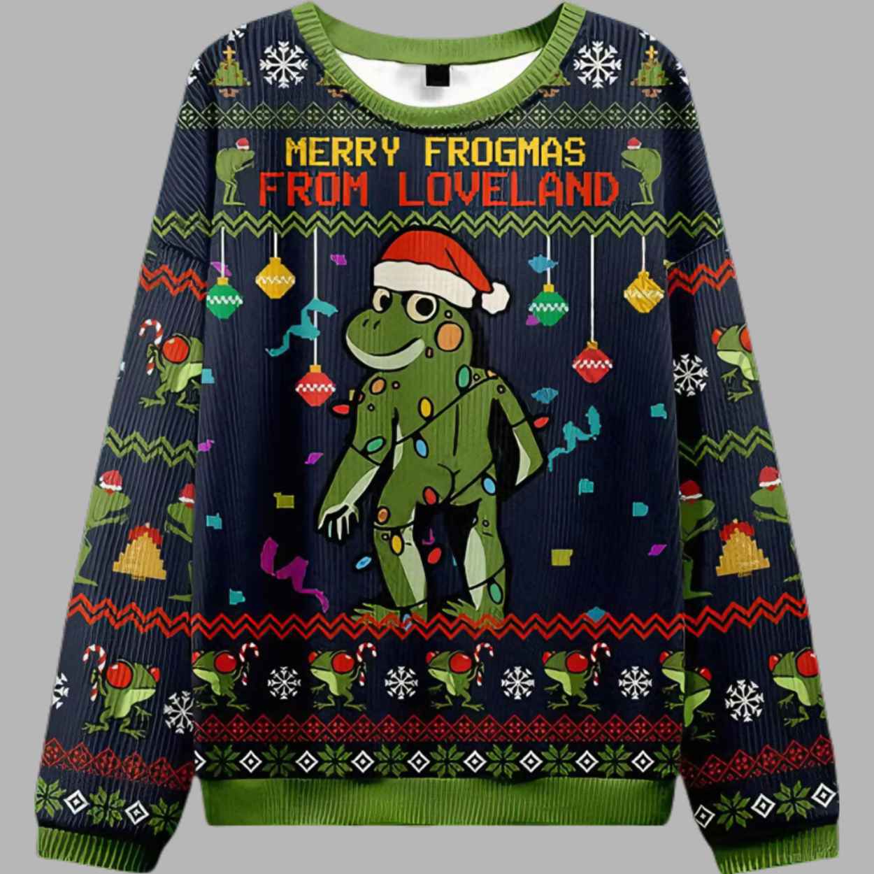 Merry Froghas From Loveland Ugly Christmas Sweater 2 Merry Froghas From Lovelahd Ugly Christmas Sweater 3