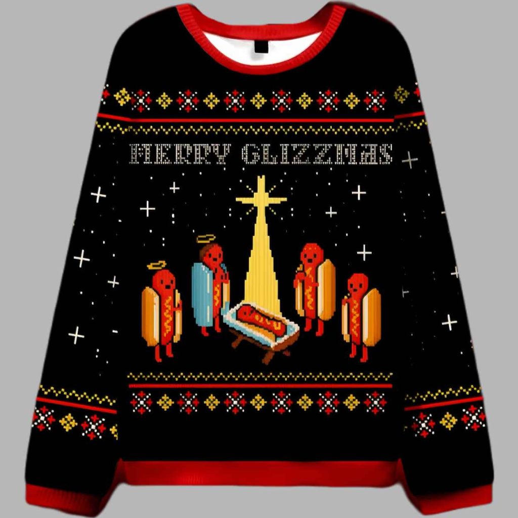 Merry Glizzmas Ugly Christmas Sweater 3