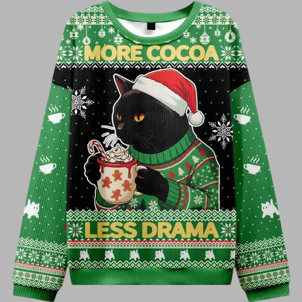 More Cocoa Less Drama Ugly Christmas Sweater 2