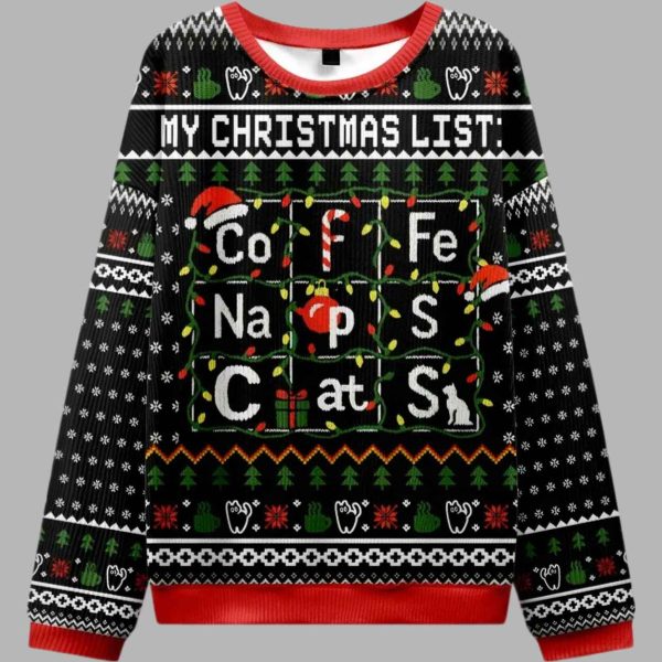 My Christmas List Ugly Christmas Sweater 2