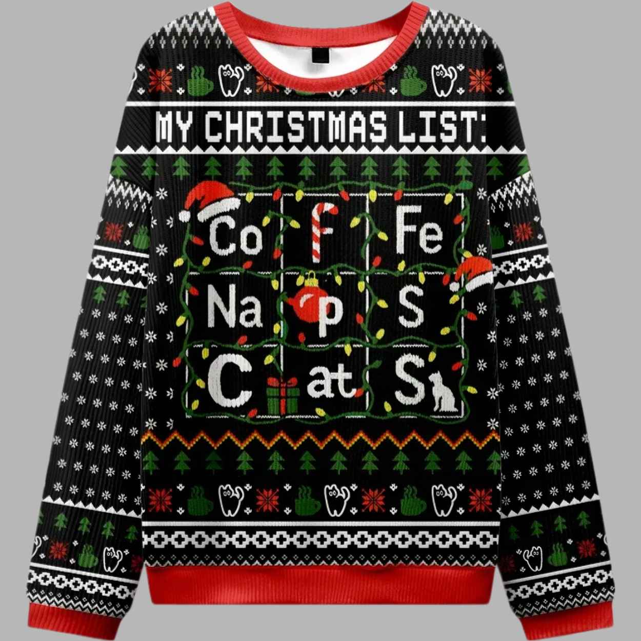 My Christmas List Ugly Christmas Sweater 1 My Christmas List Ugly Christmas Sweater 2