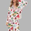 NYC Christmas Silky Satin Pajama Set 5 NYC Christmas Silky Satin Pajama Set 2