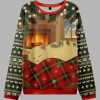 Napping Cat Ugly Christmas Sweater 2