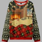 Napping Cat Ugly Christmas Sweater