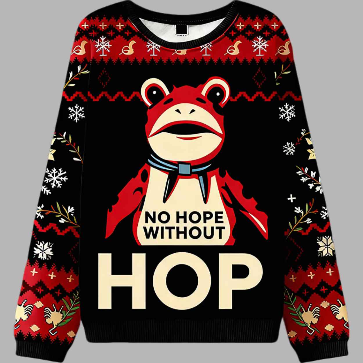 No Hope Without Hop Frog Resist Ugly Christmas Sweater 2 No Hope Without Hop Frog Resist Ugly Christmas Sweater 3