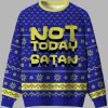 Not Today Festive Satan Ugly Christmas Sweater 2