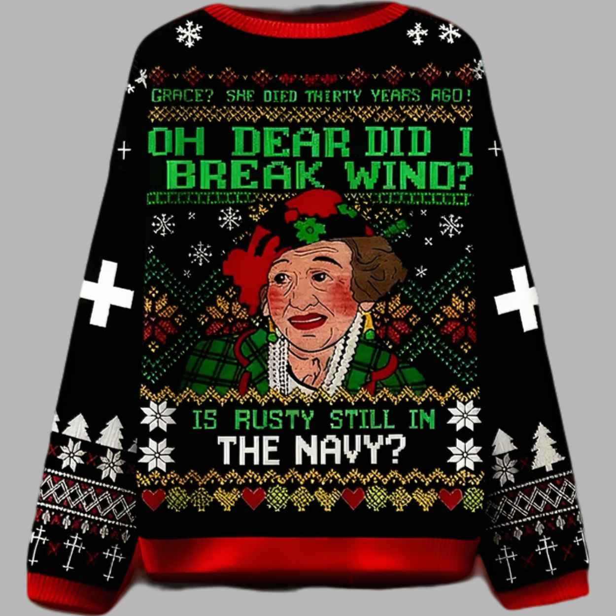 Oh Dear Did I Break Wind Ugly Christmas Sweater 2 Oh Dear Did I Break Wind Ugly Christmas Sweater 3