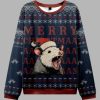 Opossum Holiday Cheer Ugly Christmas Sweater 1