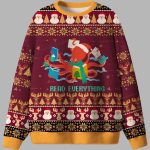 Read Everything Ugly Christmas Sweater