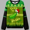 Pickle Rick Tickle My Pickkle Ugly Christmas Sweater 4 Pickle Rick Tickle My Pickkle Ugly Christmas Sweater 2
