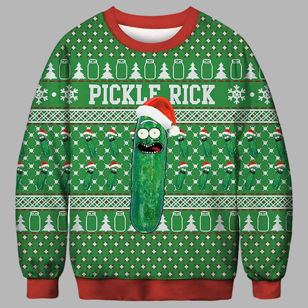 Pickle Rick Ugly Christmas Sweater 2