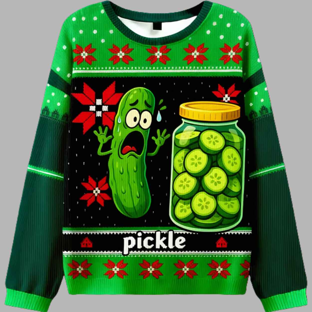 Pickle Ugly Christmas Sweater 2 Pickle Ugly Christmas Sweater 3