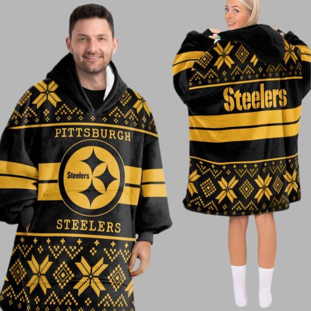 Pittsburgh Football Unisex Blanket Hoodie 2