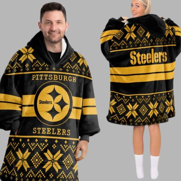 Pittsburgh Football Unisex Blanket Hoodie 2