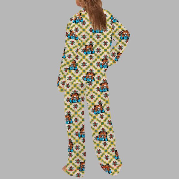 Puerto Rico Sapo Concho Silky Satin Pajama Set 4